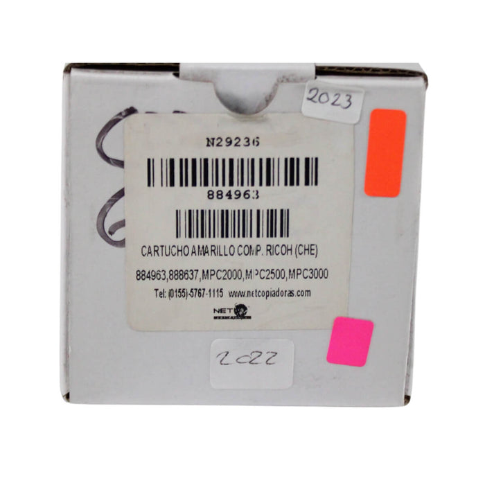 TONER RICOH AMARILLO COMPATIBLE MPC3000 ,888637,MPC2000,MPC2500