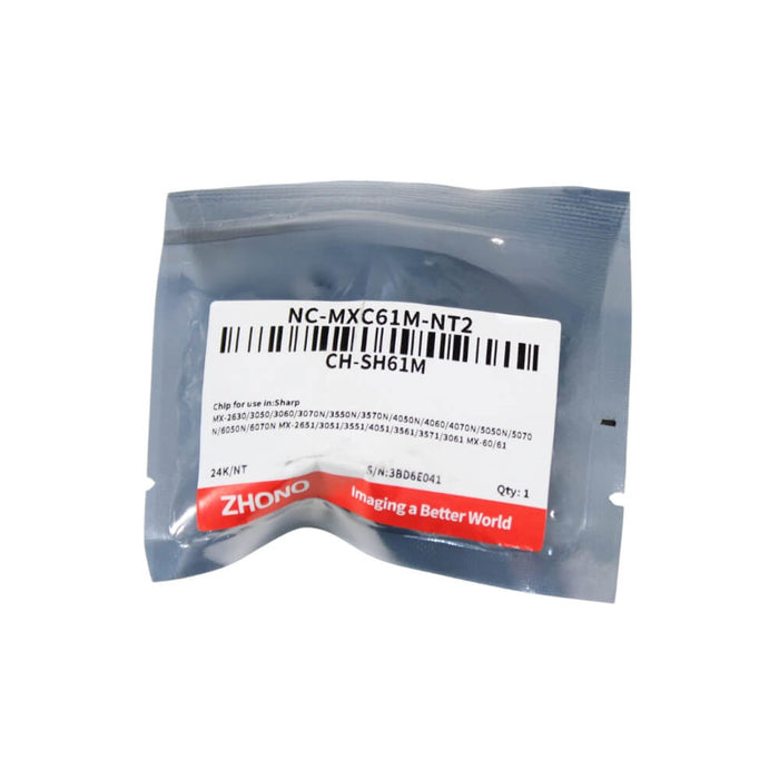 CHIP TONER MAGENTA SHARP MX61NTMA,MX60NTMA,MX2630,MX2651, MX3050,MX3051,MX3070,MX3071,MX3550,MX3551,MX3570,MX3571,MX4050,MX4051,MX4070,MX4071,MX5050,MX5070,MX6050,MX6070