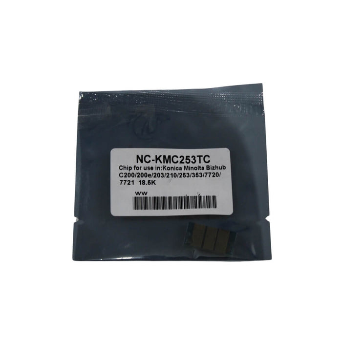 CHIP TONER KONICA BLACKSTAR CYAN C200,C200E,C203,C210,C253,C353,TN214C,TN-214C