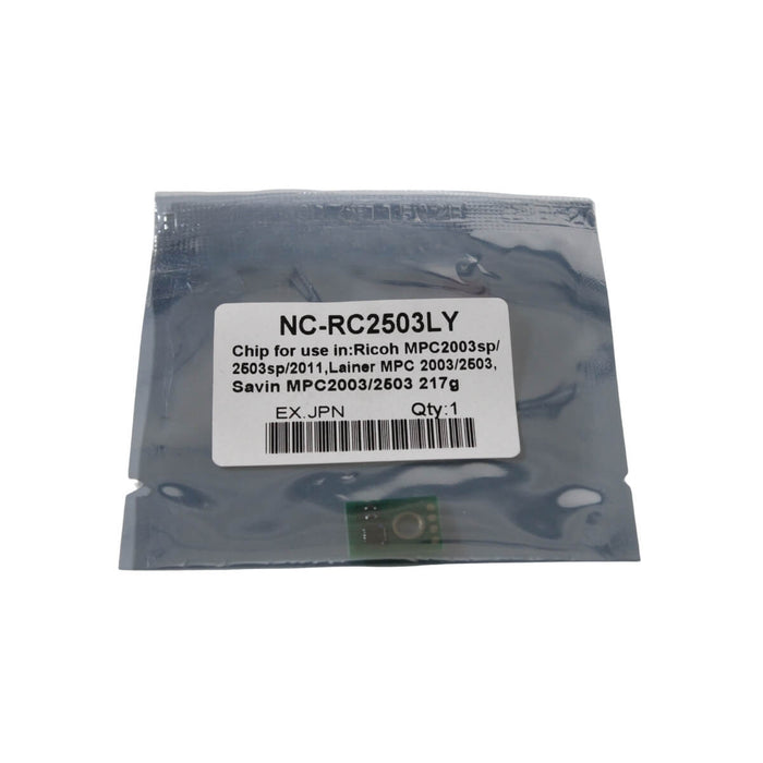 CHIP RICOH AMARILLO BLACK STAR   MPC2003, MPC2004, MPC2503, MPC2504, 841919