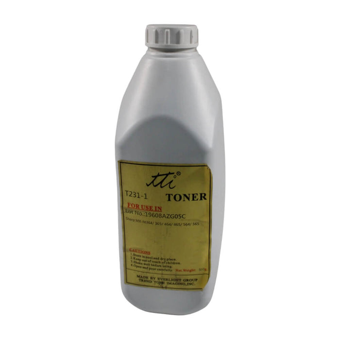 TONER COMPATIBLE SHARP NEGRO MXM364, MXM365, MXM464, MXM465, MXM564, MXM565 BOTE DE 500gms