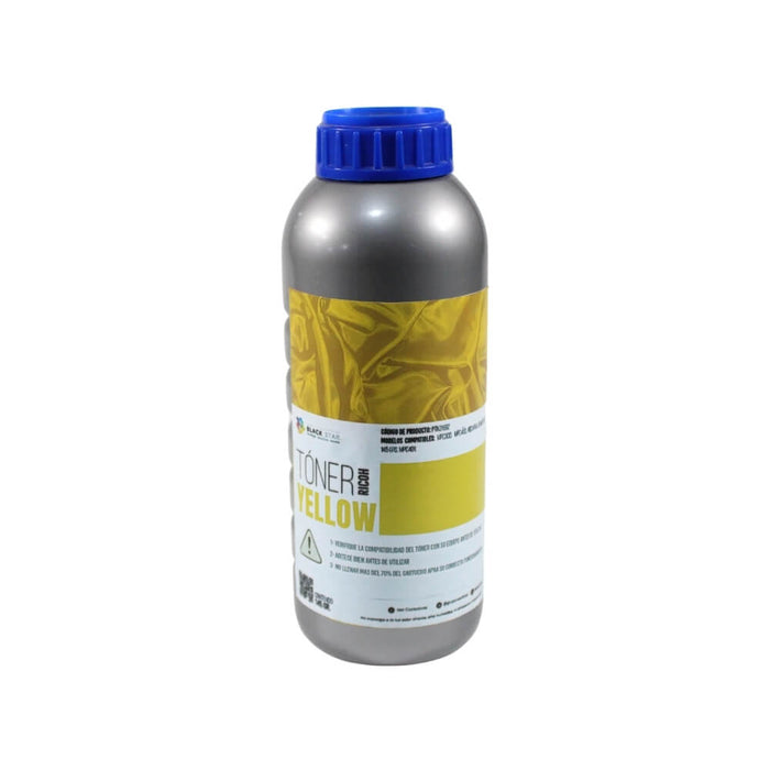 TONER RICOH AMARILLO BLACKSTAR MPC300, MPC400, MPC401 RECARGA EXACTA DE 145gms   