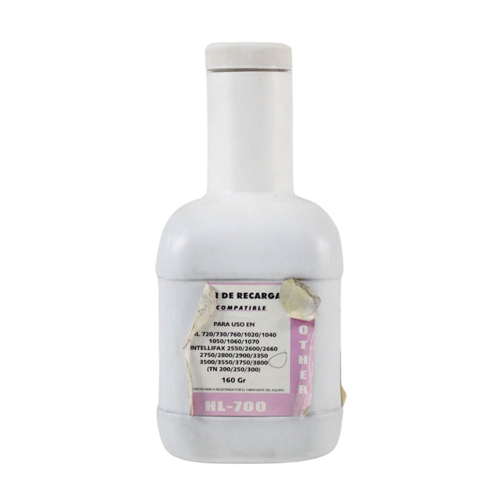 TONER PARA BROTHER BLACKSTAR TN-200, 250, 300 HL 700, 720, 730, 1040, 1050, 1060, 1070 RECARGA 160gms   