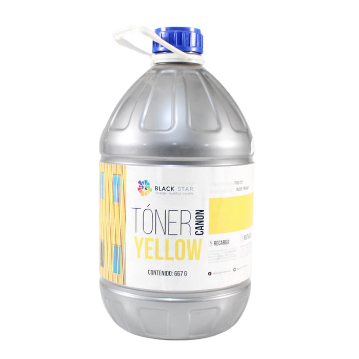 TONER PARA CANON AMARILLO BLACKSTAR IRC5045, IRC5051 GPR30 RECARGA DE 667gms    