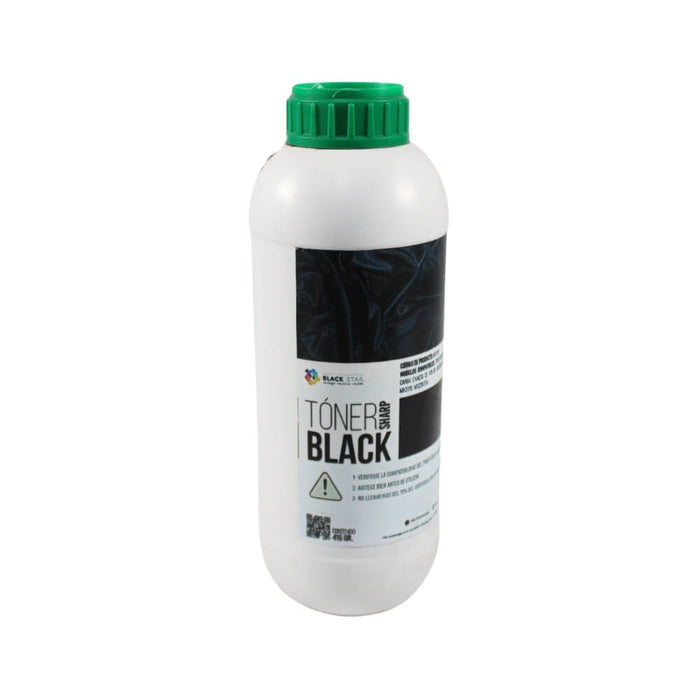 TONER SHARP NEGRO BLACKSTAR RECARGA EXACTA DE 415 GR. MX2310, MX2614, MX2616, MX3114, MX3116, MX23NTBA