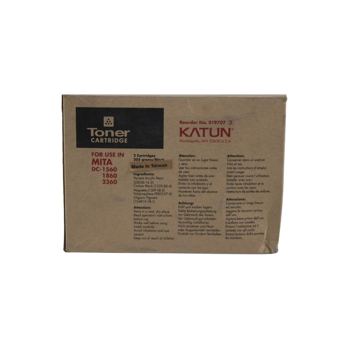 TONER KATUN MITA DC1860, 1560, 2360 CARTUCHO 205gms CAJA CON DOS CARTUCHOS     