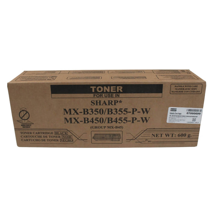 TONER PARA SHARP CARTUCHO COMPATIBLE MXB355, MXB455, MXB350, MXB450, MXB45NT 