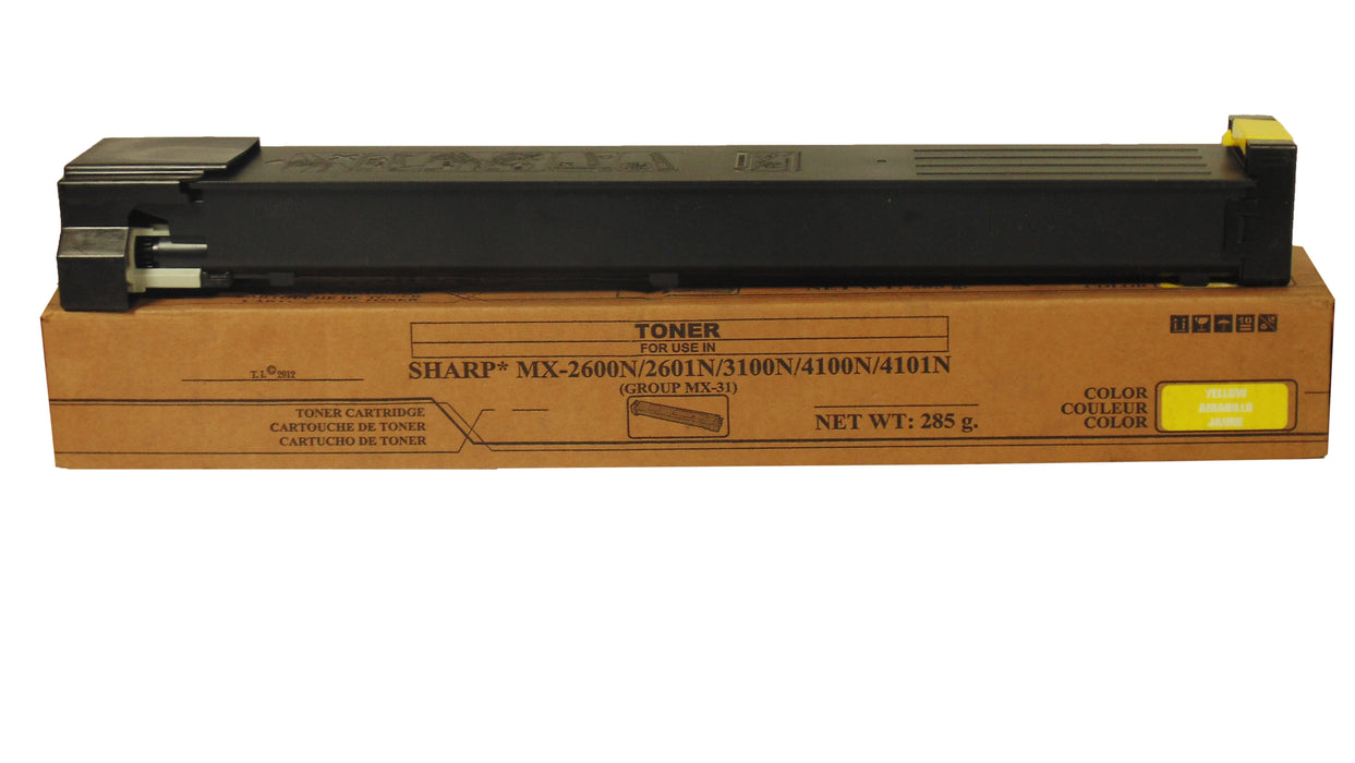 Toner Sharp AMARILLO MX2600,MX3100, MX31NTYA,MX31NTYA,MX4100,MX4101,MX5001